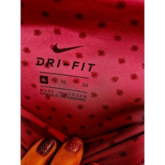 Nike Yoga Pink‎ Polka-dot XL NWT Pants. Waist Wrap Accent. - Picture 6 of 11